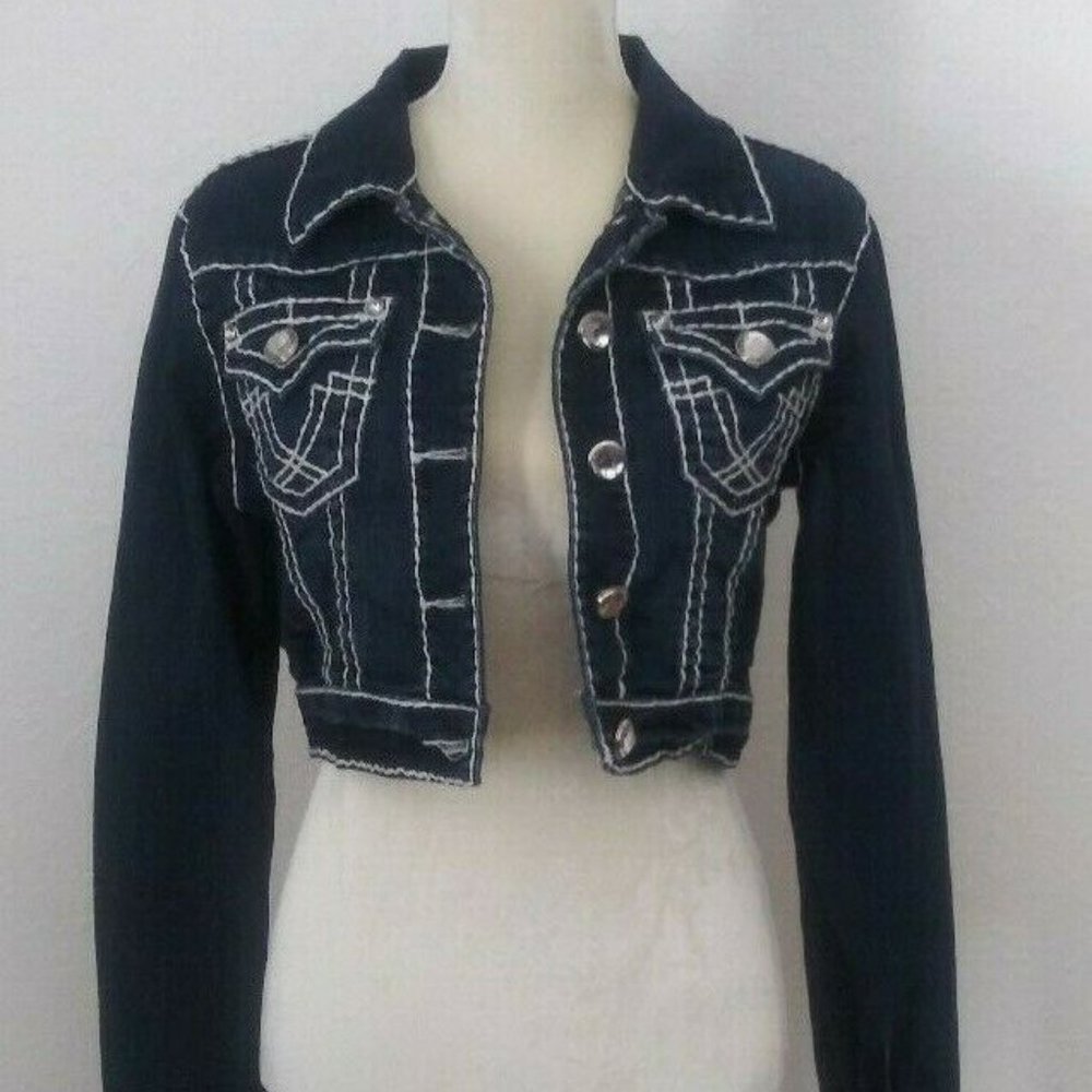 - La Idol Jean Jacket Womens Size XLarge
